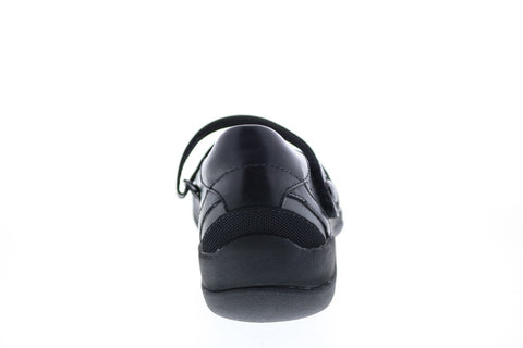 Earth Inc. Kara Galilei Womens Black Leather Slip On Mary Jane Flats Shoes