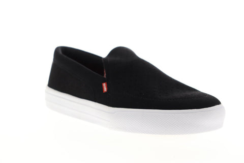 Globe Castro LYT GBCASTLYT Mens Black Suede Slip On Athletic Skate Shoes