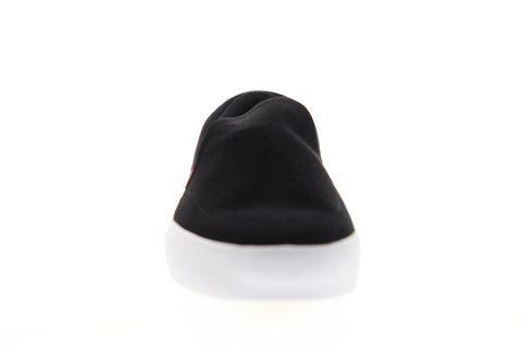 Globe Castro LYT GBCASTLYT Mens Black Suede Slip On Athletic Skate Shoes