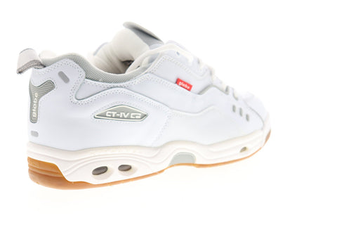 Globe CT IV Classic GBCTIVC Mens White Leather Lace Up Athletic Skate Shoes
