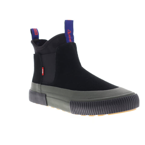 Gola Dover Explr GBDOVEREX Mens Black Suede Slip On Athletic Skate Shoes