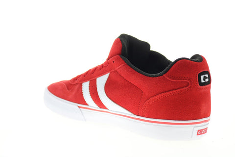 Globe Encore 2 GBENCO2 Mens Red Suede Lace Up Skate Inspired Sneakers Shoes