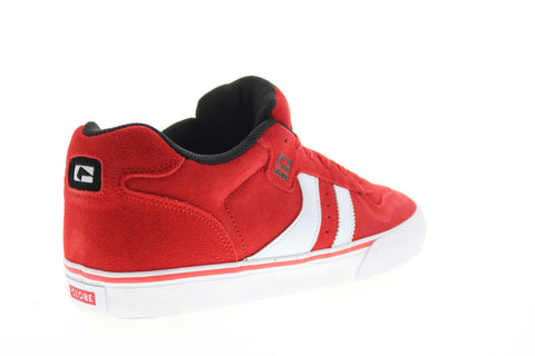 Globe Encore 2 GBENCO2 Mens Red Suede Lace Up Skate Inspired Sneakers Shoes