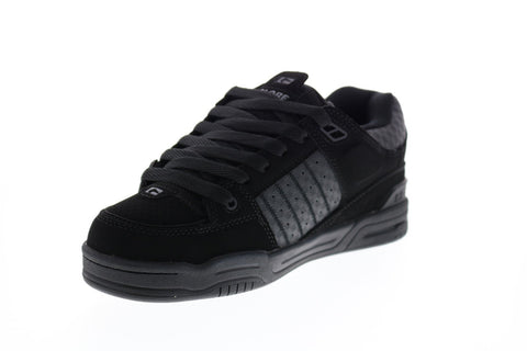 Globe Fusion Mens Black Nubuck Synthetic Skate Inspired Sneakers Shoes