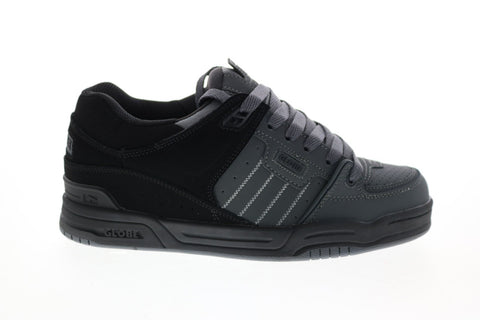 Globe Fusion GBFUS Mens Gray Suede Skate Inspired Sneakers Shoes