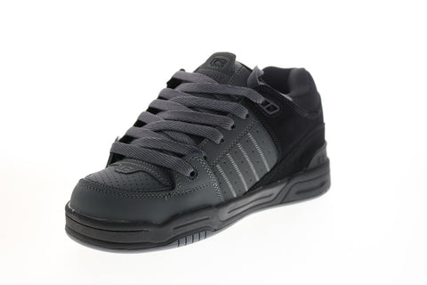 Globe Fusion GBFUS Mens Gray Suede Skate Inspired Sneakers Shoes