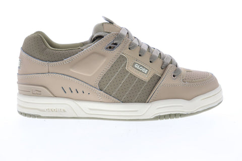 Globe Fusion GBFUS Mens Beige Nubuck Lace Up Athletic Skate Shoes