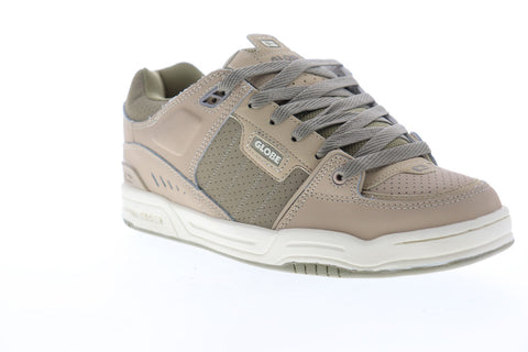 Globe Fusion GBFUS Mens Beige Nubuck Lace Up Athletic Skate Shoes