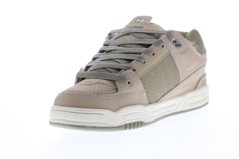 Globe Fusion GBFUS Mens Beige Nubuck Lace Up Athletic Skate Shoes