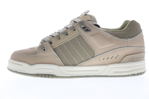 Globe Fusion GBFUS Mens Beige Nubuck Lace Up Athletic Skate Shoes