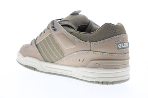 Globe Fusion GBFUS Mens Beige Nubuck Lace Up Athletic Skate Shoes