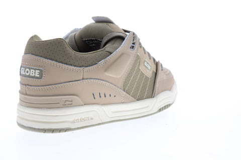 Globe Fusion GBFUS Mens Beige Nubuck Lace Up Athletic Skate Shoes