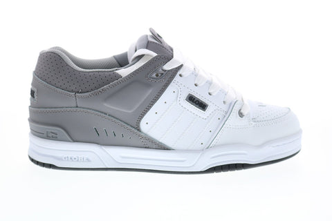 Globe Fusion GBFUS Mens White Leather Skate Inspired Sneakers Shoes