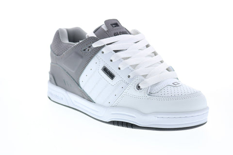 Globe Fusion GBFUS Mens White Leather Skate Inspired Sneakers Shoes