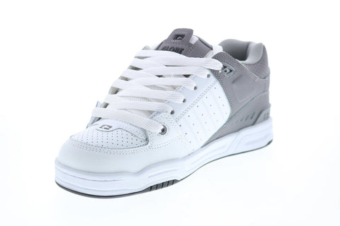Globe Fusion GBFUS Mens White Leather Skate Inspired Sneakers Shoes