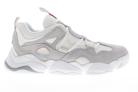 Globe Option Evo GBOPTIONE Mens Gray Beige Suede Lace Up Athletic Skate Shoes