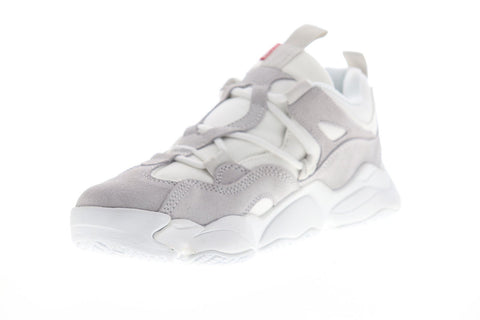 Globe Option Evo GBOPTIONE Mens Gray Beige Suede Lace Up Athletic Skate Shoes