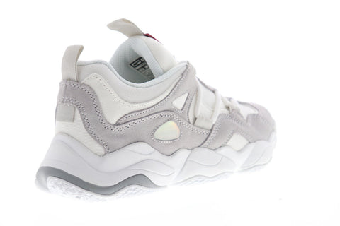 Globe Option Evo GBOPTIONE Mens Gray Beige Suede Lace Up Athletic Skate Shoes