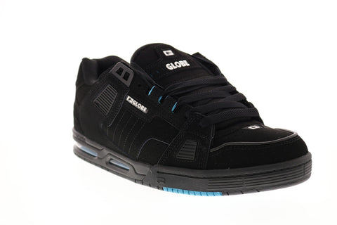 Globe Sabre GBSABR Mens Black Nubuck Lace Up Skate Inspired Sneakers Shoes