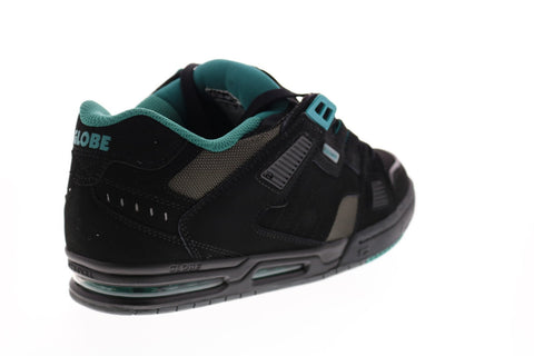 Globe Sabre Mens Black Nubuck Lace Up Skate Inspired Sneakers Shoes