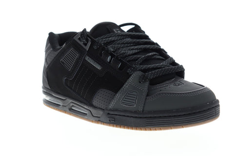 Globe Sabre GBSABR Mens Black Nubuck Lace Up Athletic Skate Shoes