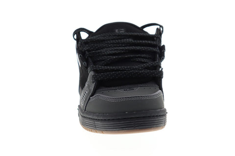 Globe Sabre GBSABR Mens Black Nubuck Lace Up Athletic Skate Shoes