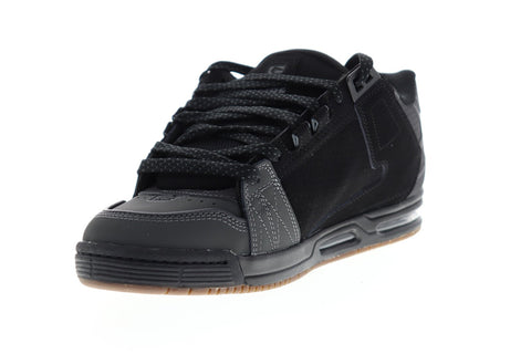 Globe Sabre GBSABR Mens Black Nubuck Lace Up Athletic Skate Shoes