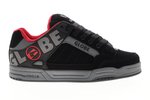Globe Tilt GBTILT Mens Black Nubuck Lace Up Athletic Skate Shoes 