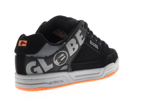 Globe Tilt Mens Black Nubuck Athletic Lace Up Skate Shoes