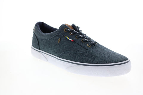 Lugz Atlantic Linen GHMATLANT-411 Mens Blue Canvas Lifestyle Sneakers Shoes