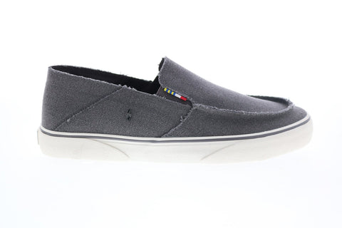 Lugz Bay GHMBAYC-0541 Mens Gray Canvas Slip On Lifestyle Sneakers Shoes