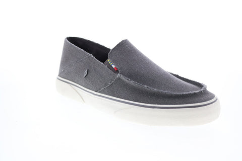 Lugz Bay GHMBAYC-0541 Mens Gray Canvas Slip On Lifestyle Sneakers Shoes