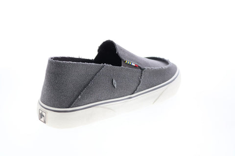 Lugz Bay GHMBAYC-0541 Mens Gray Canvas Slip On Lifestyle Sneakers Shoes