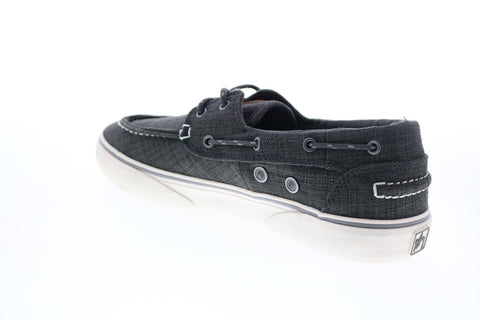 Lugz Gulf Linen GHMGULFT-068 Mens Gray Canvas Loafers & Slip ons Boat Shoes