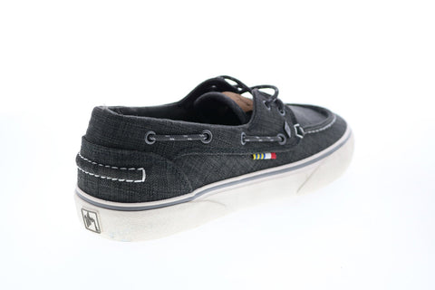 Lugz Gulf Linen GHMGULFT-068 Mens Gray Canvas Loafers & Slip ons Boat Shoes
