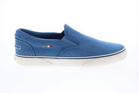 Guy Harvey Pacific GHMPACIFC-456 Mens Blue Canvas Slip On Lifestyle Sneakers Shoes