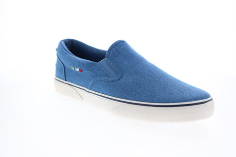 Guy Harvey Pacific GHMPACIFC-456 Mens Blue Canvas Slip On Lifestyle Sneakers Shoes