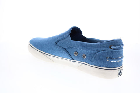 Guy Harvey Pacific GHMPACIFC-456 Mens Blue Canvas Slip On Lifestyle Sneakers Shoes