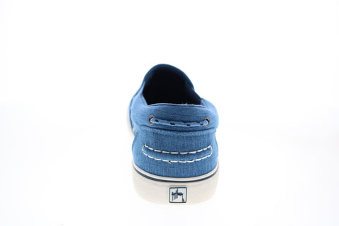 Guy Harvey Pacific GHMPACIFC-456 Mens Blue Canvas Slip On Lifestyle Sneakers Shoes