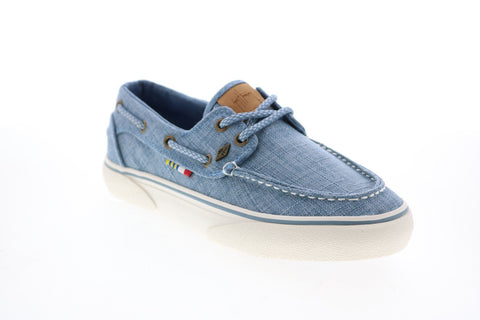Lugz Gulf Linen GHWGULFT-436 Womens Blue Loafers & Slip ons Boat Shoes