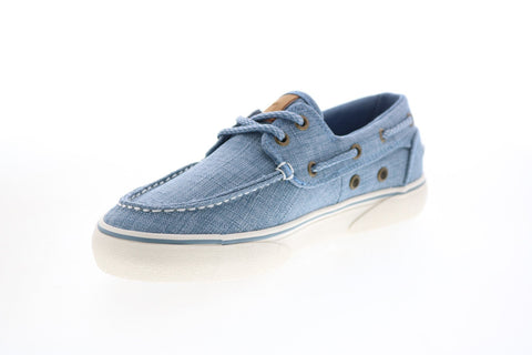 Lugz Gulf Linen GHWGULFT-436 Womens Blue Loafers & Slip ons Boat Shoes