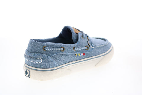 Lugz Gulf Linen GHWGULFT-436 Womens Blue Loafers & Slip ons Boat Shoes