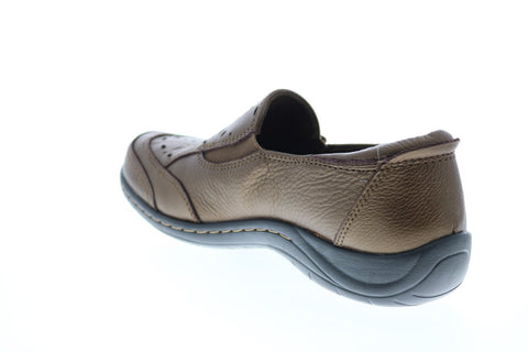 Earth Inc. Ginseng Leather Womens Brown Leather Strap Loafer Flats Shoes