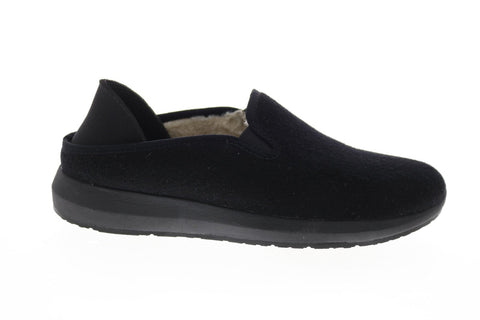 Earth Inc. Guru Womens Black Canvas Slip On Clogs Slippers Shoes