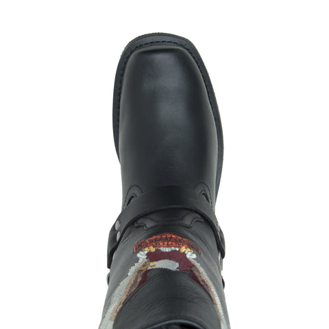 Harley-Davidson Darren D93216 Mens Black Leather Wide Motorcycle Boots