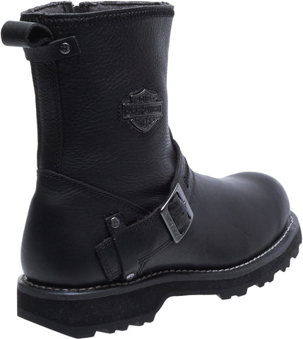 Harley-Davidson Richton D93511 Mens Black Leather Motorcycle Boots