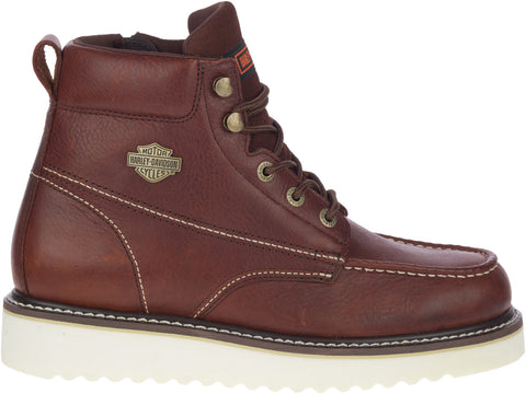 Harley-Davidson Palmerton D93690 Mens Brown Leather Motorcycle Boots