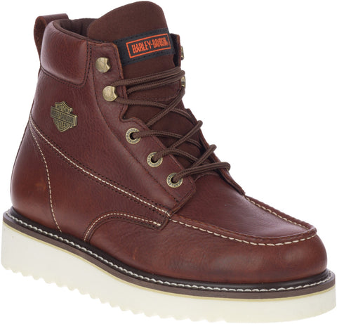 Harley-Davidson Palmerton D93690 Mens Brown Leather Motorcycle Boots