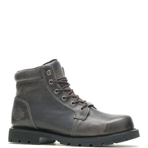 Harley-Davidson Pearson 5" Lace D93794 Mens Gray Leather Motorcycle Boots