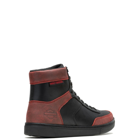 Harley-Davidson Grady D93856 Mens Black Leather Lifestyle Sneakers Shoes